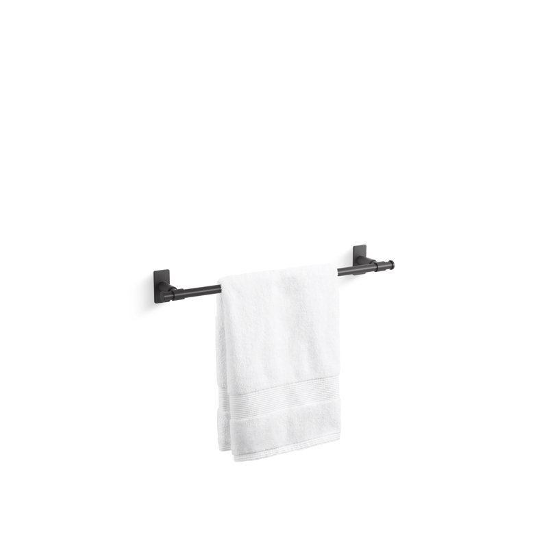 Castia by Studio McGee Towel Bar, Matte Black, 2.5" H x 18" W x 3.25" D