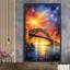 Sydney Harbour Bridge, Australie - cadre flottant, peinture sur toile-88028343