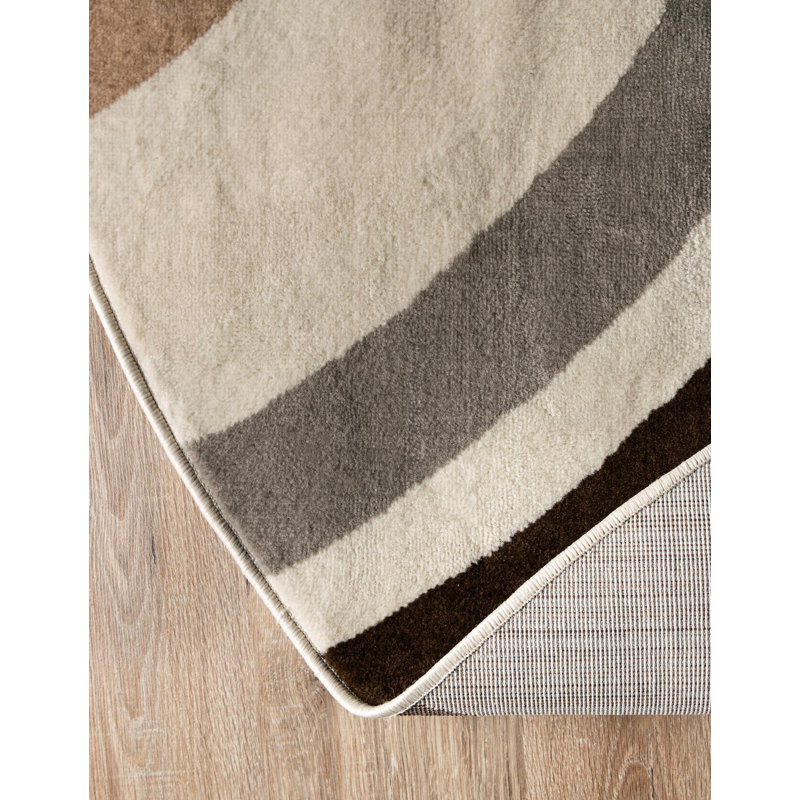Geometric Area Rug, Round 94cm