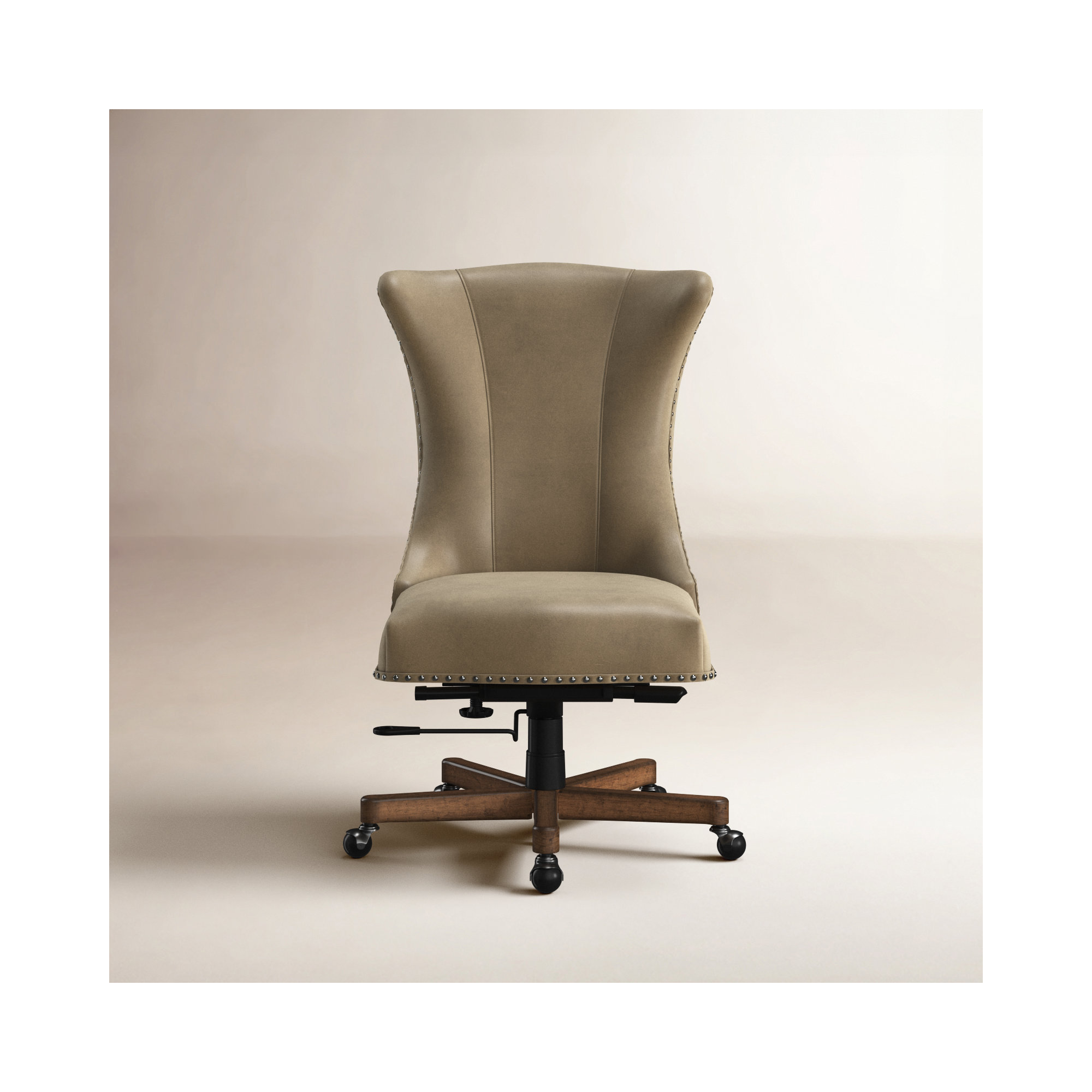 Lynn Swivel Office Chair, Begie