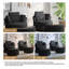 Fauteuil rembourré pivotant avec repose-pieds (ensemble de 2)-116445857