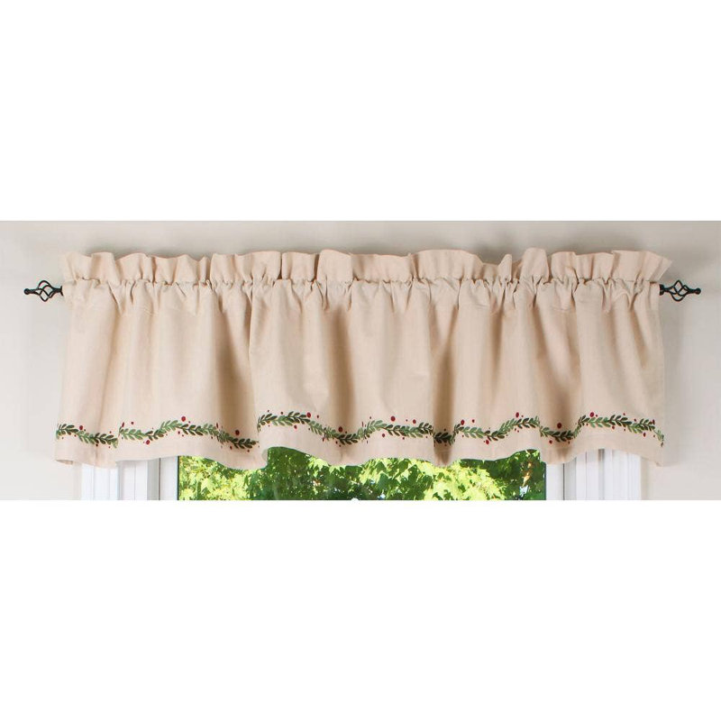 C Holiday Pitcher Vine Valance 60X15.5