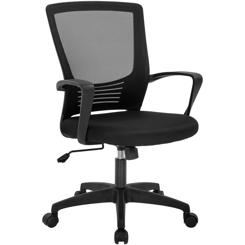 Chaise de travail en filet , Noir