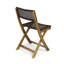 HILLSIDE BISTRO CHAIR - Sièges d'extérieur pliables en osier avec structure en bois d'acacia durable et cannage traditionnel