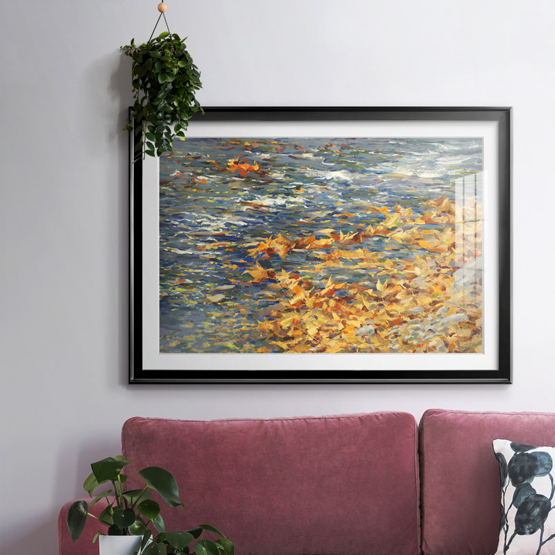 " Autumn Creek ", Black, 30" H x 44" W x 1.5" D