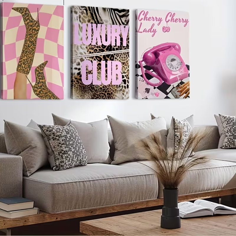 3 Piece Wrapped Canvas Wall Art, 45 cm H x 90 cm W