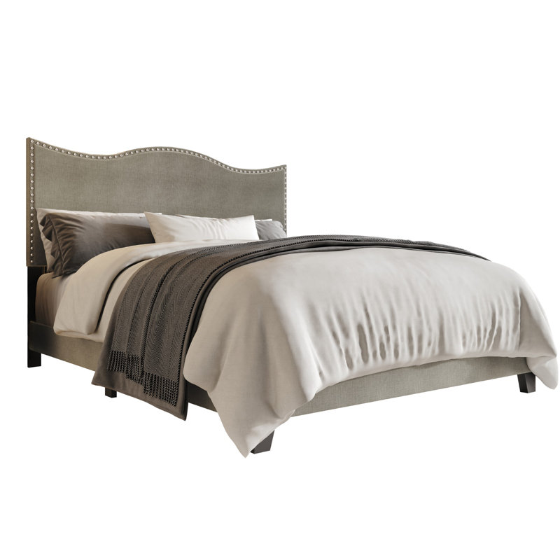 Lit tapissier standard, Grand, Gris