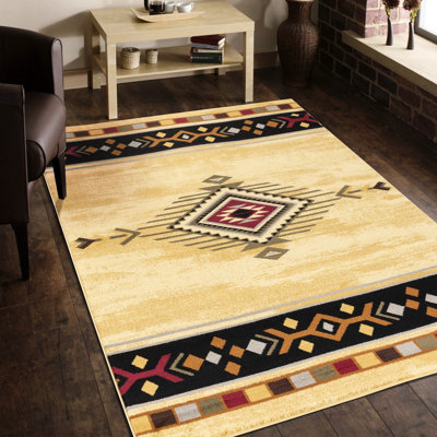 Area Rug In Cream, 2 Ft. X 3 Ft., Polypropylene, Stain-, For Active Homes, Pet- Environment 24" 36" Cream Color, Stain , Frequent Footsteps, Cordial