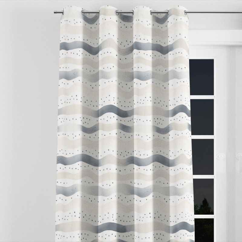 Rideaux à œillets Modern, L 52 po x L 95 po, Œillets argentés