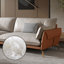 Canapé modulaire kaki en cuir véritable-1748953557