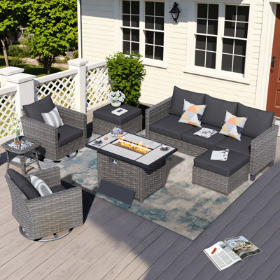 Harbin 5 - Person Outdoor Seating Group with Cushions