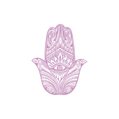 Décalcomanie murale yeux à main hamsa Eli