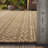 Boho UV-Resistant Woven Indoor/Outdoor Area Rug In Sand Beige-1391314917-1391314913