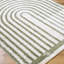 Machine Washable Shaggy Boho Grass Green Area Rug-866684400