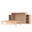 Grand lit escamotable avec tiroirs et tablettes de rangement spacieux-942816507
