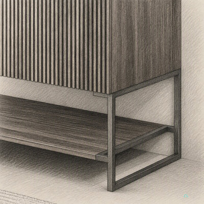 30" Freestanding Plywood Cabinet without Basin