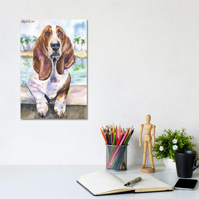 Basset IV by George Dyachenko - Wrapped Canvas Print