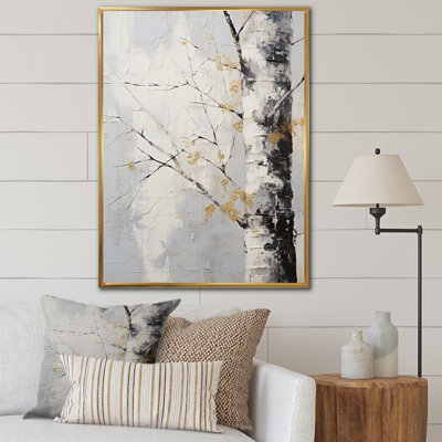 " Abstract Grey Tree Monochrome Whispers "