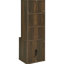 Bibliothèque à 3 tablettes en bois de pin foncé