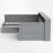 L-Shaped Daybed With Built-In Storage Shelves & Under-Bed Drawers-571179399
