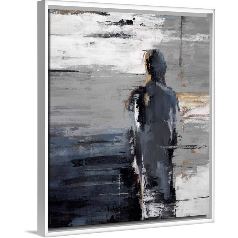 «In transit to you II» par Sydney Edmunds, reproduction d'art sur toile, H 32 po x l 26 po x P 1,75 po, Cadre flottant blanc