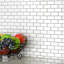 Hudson Subway White 11-3/4" x 12" Porcelain Mosaic Tile-1992958627