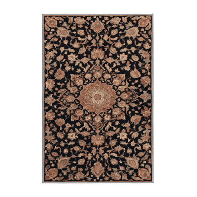 Machine Washable Persian Gray Area Rug