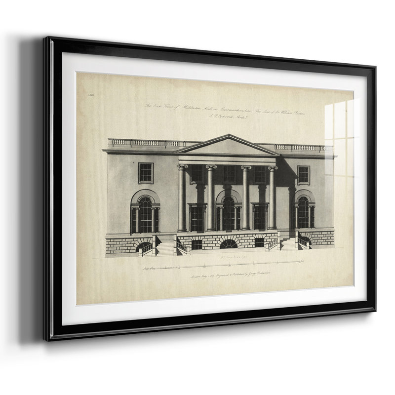 Richardson Architecture I, reproduction d'art encadrée, H 30 po x l 44 po x P 1,5 po, Noir