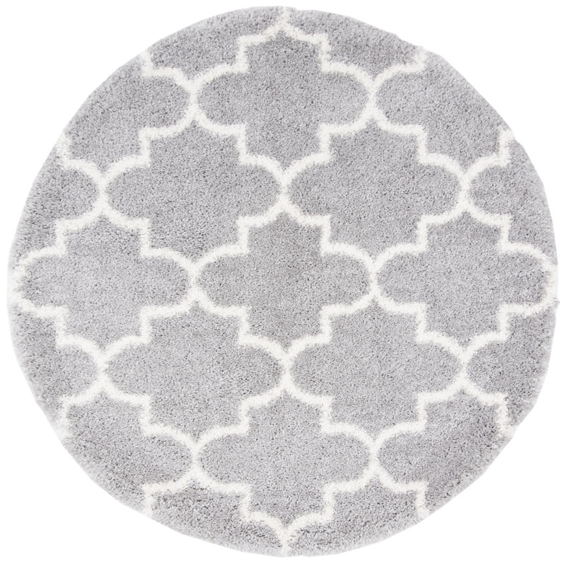Mackinnon Shag 800 Performance Geometric Rug, Round 5'3"