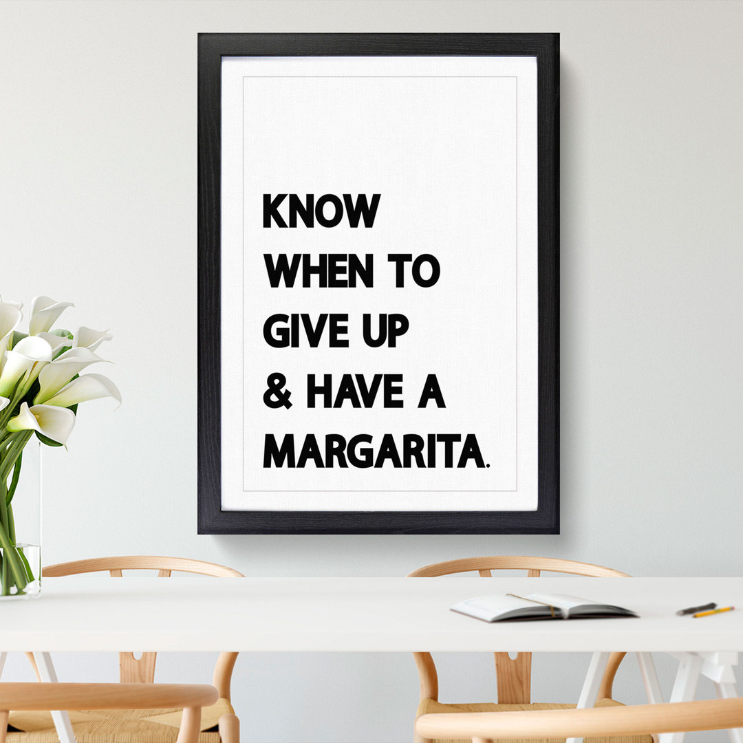 Margarita - Picture Frame Typography