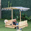 Zoomie Kids Kirandeep 106cm x 106cm Solid Wood Sandbox with Cover