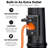 Christine Dusk to Dawn Outdoor Lamp Post with GFCI Outlet Aluminum Black Pole Waterproof (full)