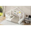 Lit plateforme simple en métal, blanc-1326160700