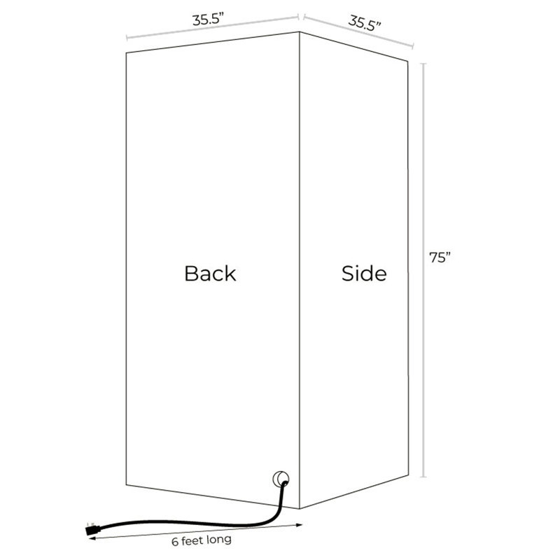 Joyous 1 Person FAR Infrared Sauna with Reversible Door