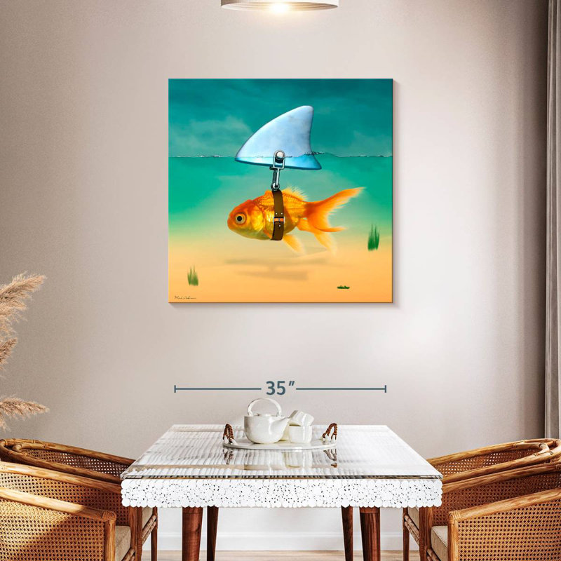 Ketti Fish Shark, 36" H x 36" W