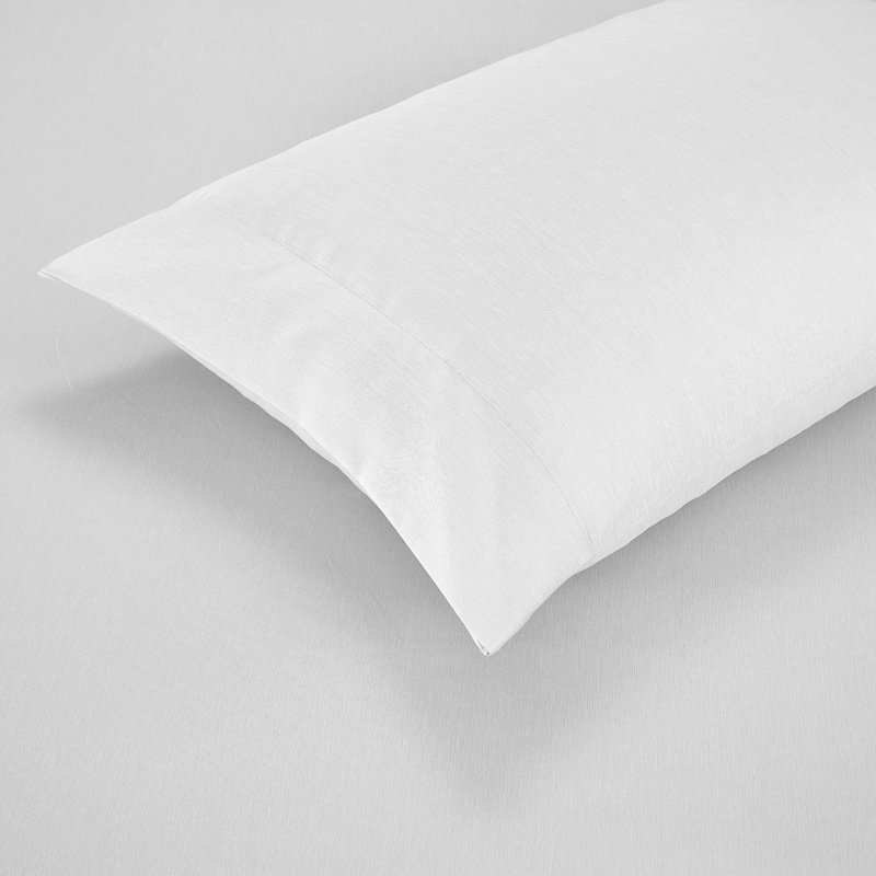 Illada Microfiber Plain Weave / Muslin Sheet Set, Queen Sheet Set with Fitted Sheet and 2 Pillowcase, White