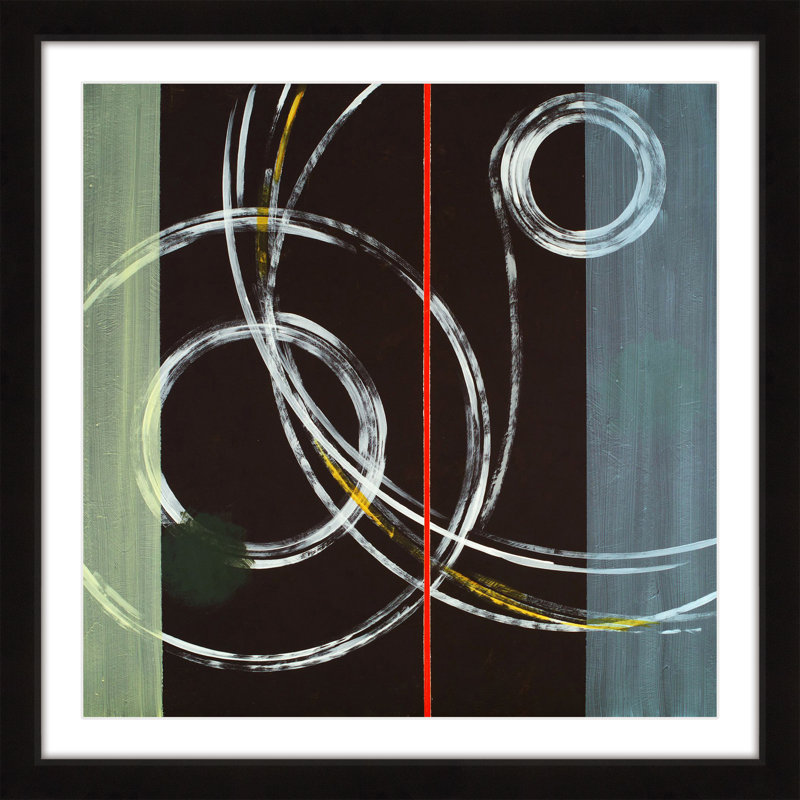 « circle tourbillon », reproduction d’art encadrée, H 12 po x l 12 po x P 1,5 po