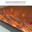 Ivory White Landscape Electric Fireplace-108072231