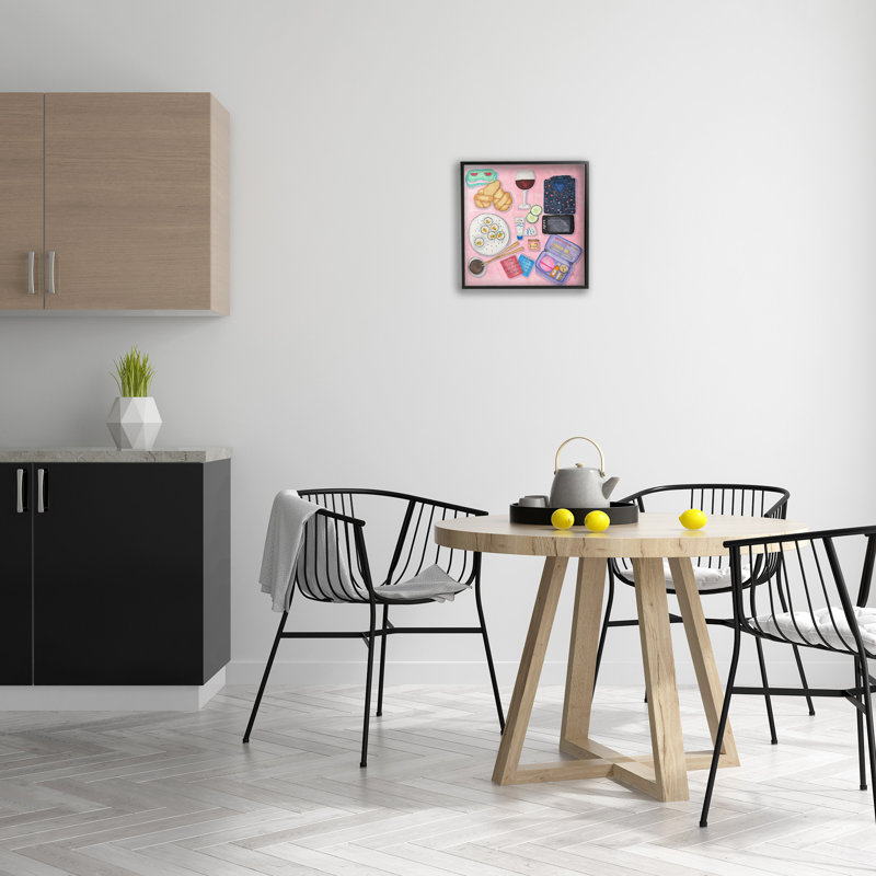 «Weekend Night In Giclee Art» par Ale Saiz Studio, Giclée encadrée noir minuit, H 17 po x l 17 po