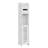 White Small Bathroom Storage Cabinet, Slim Narrow Freestanding Waterproof Organizer with Hidden Toilet Paper Holder, 4-Tier Corner Cabinet for Bathroom, Toilet, Laundry Room, Bedroom, Living Room