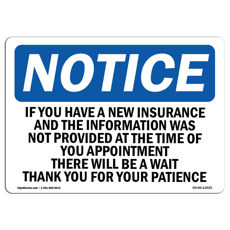 Si vous avez une nouvelle assurance et le panneau d'information