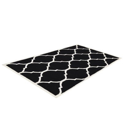 Lara Geometric Wool Hand Woven Area Rug