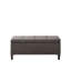 Banc de rangement capitonné à fermeture douce