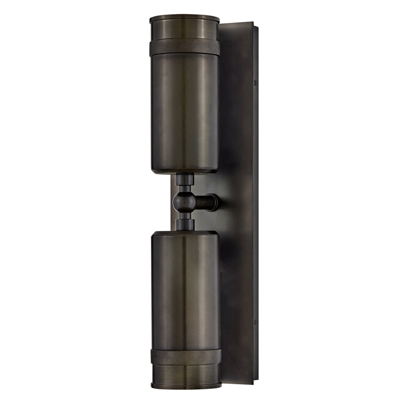 Pratt 19" Aluminum Pivotable Wall Mount Lantern, Black Oxide