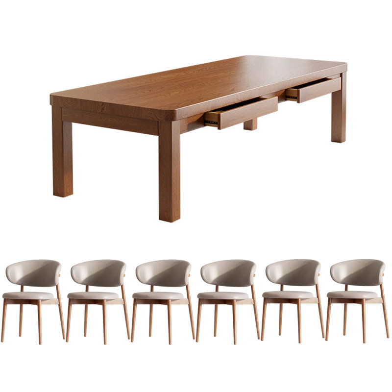 Ensemble de salle à manger rectangulaire, H 29,52 po x L 62,99 po x l 27,55 po