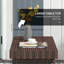 Table d'appoint pliante en rotin Outsunny, table de bout d'extérieur, table basse en rotin PE tissé à la main pour balcon, cour, jardin, pelouse, cour