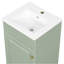 Vidéo meuble-lavabo 18 po avec lavabo, meuble-lavabo avec tablette de porte et tablette réglable, vert clair