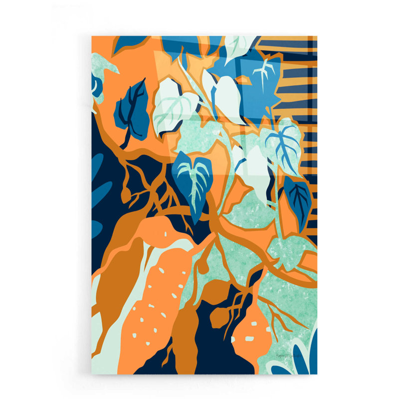 "Yams" par Megan Gallagher, art mural en verre acrylique "par Megan Gallagher, H 24 po x l 16 po x P 0,2 po