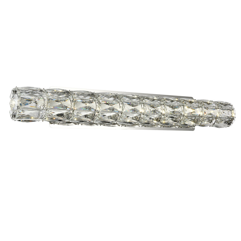 Ultan Dimmable LED Vanity Light, 4.7" H x 30.3" W x 9" D, Chrome