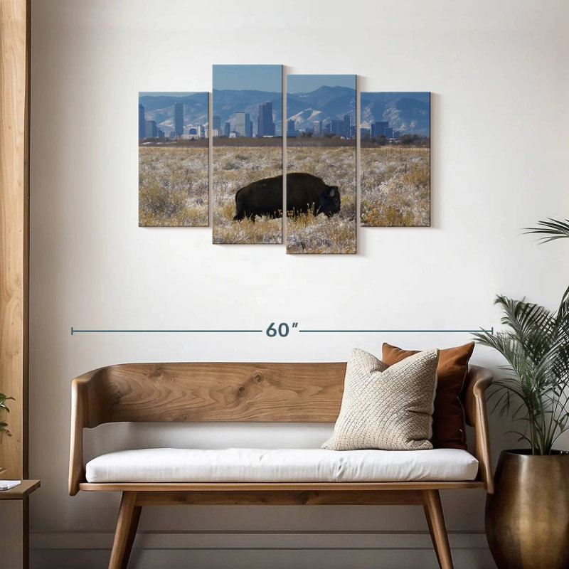 Brampt Denver Bison, 27" H x 43" W